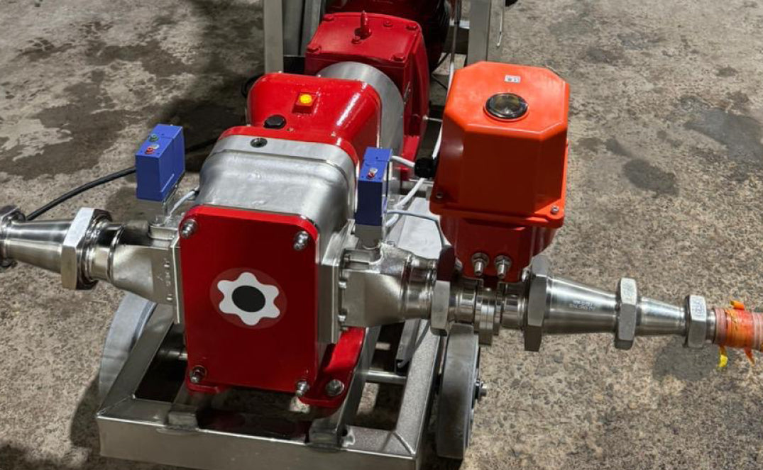 Industrial pumps for food and beverage liquid transfer and processing